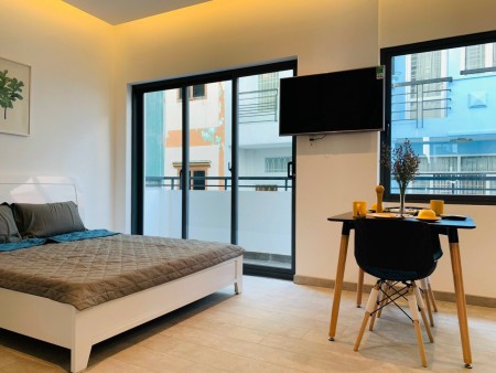 studio ban công_full NT_Dương Bá trạc_gần cầu Nguyễn Văn Cừ_quận 7, 35m2