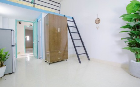 Phòng mới Gác cao_FULL Nội Thất_ gần Đh Văn Hiến_CĐ Công Nghệ Thông Tin, 30m2