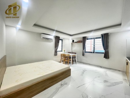 Cho thuê căn hộ mới full nội thất, đầy đủ tiện nghi, 2 cửa sổ rất thoáng mát, máy giặt riêng, 35m2