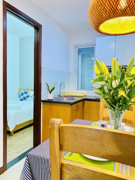 Căn hộ 1PN riêng đủ nội thất gần CGV Lý Chính Thắng Quận 3, 27m2