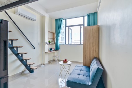 Căn hộ Duplex cửa sổ lớn gác cao Ngay chợ Lý Phục Man- Huỳnh Tấn Phát quận 7, 30m2