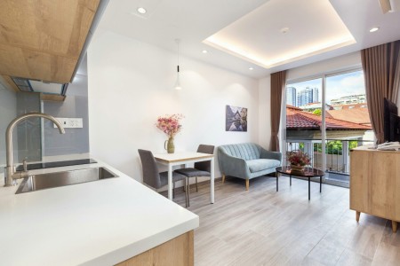 CĂN HỘ CAO CẤP FULL NỘI THẤT BAN CÔNG THOÁNG MÁT Ở HÀ HUY TẬP, 50m2