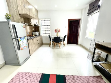 Quận 4 căn hộ rộng 45m2 đủ nội thất gần cầu Khánh Hội trường đh Luật, NTTU, 45m2
