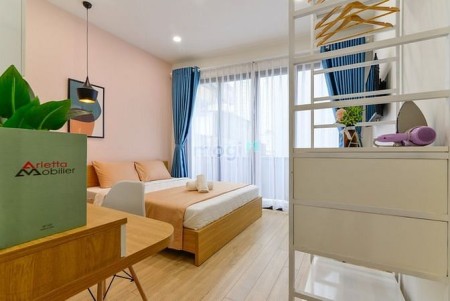 Căn hộ full nội thất ban công cửa sổ Võ Văn Kiệt Cầu Ông Lãnh Quận 1, 40m2