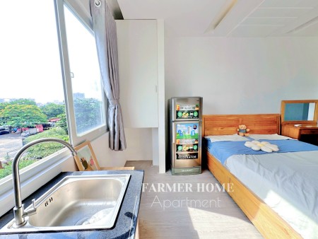 CĂN HỘ DỊCH VỤ FULL NỘI THẤT CÓ Cửa sổ NGAY VÒNG XOAY TRUNG SƠN SÁT DBT Q8, Cầu Nguyễn Văn Cừ,…Q7, 30m2
