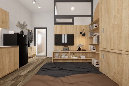 Căn hộ thiết kế đẹp, phong cách Vintage, 30m2