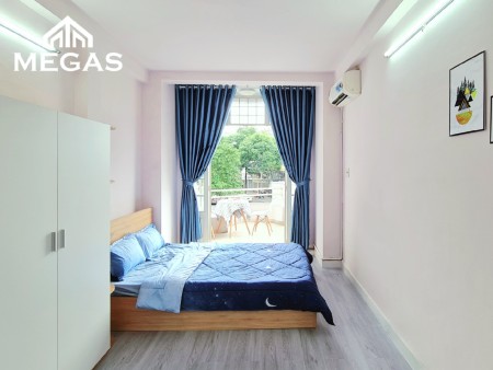 Studio ban công - mặt tiền Đinh Tiên Hoàng quận 1, Cầu Bông, vòng xoay Điện Biên Phủ, 45m2