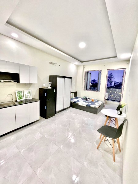 TRỐNG CĂN HỘ STUDIO BALCON NỘI THẤT CAO CẤP Gần CHỢ AN NHƠN Rộng 28m2 THOÁNG MÁT, 28m2