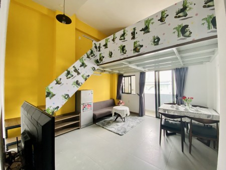 Cho thuê duplex bancon ở 3-4 người Gần UFM KCX Tại Lý Phục Man Quận 7, 35m2