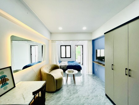 Quận 10 Căn hộ Studio ban công Full nội thất ngay đường Vĩnh Viễn gần HUFLIT UEH HCE, 35m2