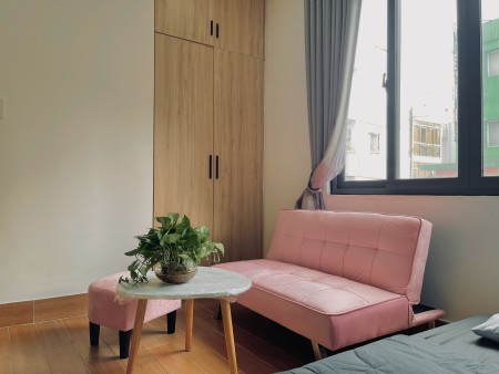 Studio 1PN Nguyễn Thiện Thuật Quận 3 cho thuê full nội thất có cửa sổ rộng thoáng mát., 45m2