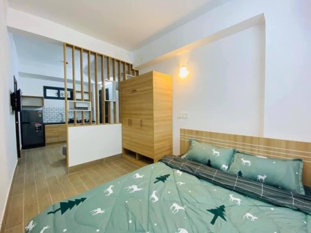 Studio vách ngăn tone gỗ full NT gần LOTTE, ĐH TDT, RMIT Q7, 30m2