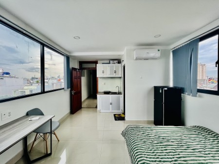 Studio siêu thoáng nằm ngay trên đường số 21 Tân Quy, thuận tiện qua Q1,4,5,8, Lotte mart, TDTU,, 30m2