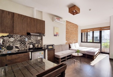 Studio ban công_Lê Thị Riêng Q1, Công viên 23/9, Ngã sáu Phù Đổng, 45m2