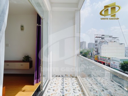 Căn hộ full nội thất Ban Công rộng thoáng mát Q7 hướng mặt tiền thanh phố, 45m2