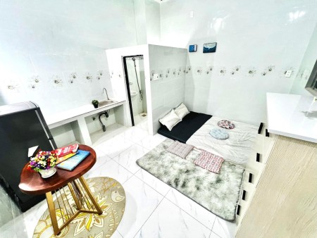 Phòng studio full nt mới cho thuê giá rẻ đường vườn lài gần đh văn hiến, 25m2