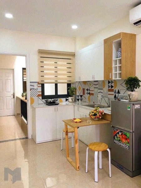 Căn hộ mini Quận 7 studio, full nội thất tông gỗ gần Lotte Mart, 30m2
