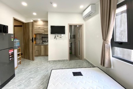 Căn hộ Quận 7, 1PN đầy đủ nội thất, balcon, gần Lotte Mart Free xe, Free PQL, 30m2