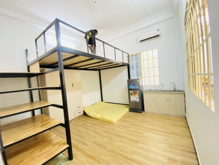 phòng trọ GIÁ SINH VIÊN có GÁC FULL nội thất CỬA SỔ lớn Tân Bình, 30m2