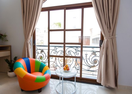 Cho thuê căn hộ mới xây bacon full nội thất Cô giang cầu ông lãnh , Đh văn lang Quận 1, 35m2