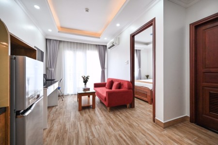 Căn Hộ Cho Thuê Q7 - Ban Công - 1PN- Free DV Gần Lotte- HimLam- trung sơn, 45m2