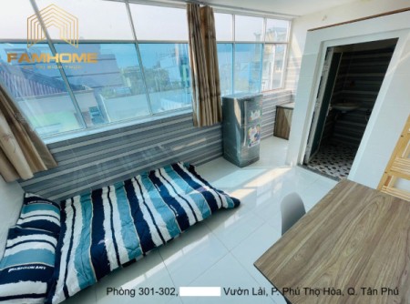 Trống Lại CĂN HỘ Studio NỘI THẤT Cơ Bản NHƯ HÌNH 22m2 - Có Cửa Sổ Thoáng - VƯỜN LÀI, TÂN PHÚ, 22m2