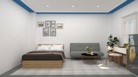 Căn hộ mini studio ban công, cửa sổ thoáng mát Q8, 35m2