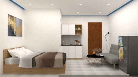 Căn Hộ studio Ban công full nội thất gần cầu Nguyễn Văn cừ sát Quận 5, 30m2