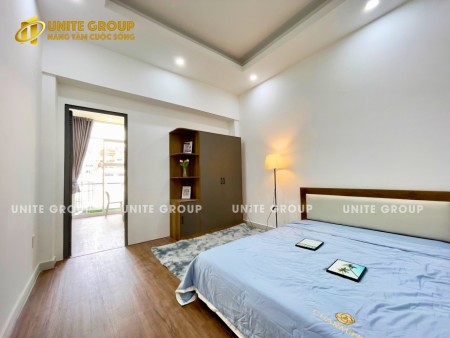 Cho thuê căn hộ mới 100% full nội thất (máy giặt riêng), bancol lớn Đường Hoàng Diệu - quận 4, 40m2