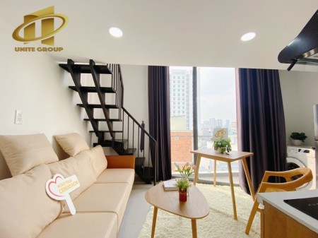 Căn hộ duplex Trần Xuân Soạn q7 ngay trung tâm, gác cao trên 1m7 (nội thất mới 97%), qua q4 chỉ 5-10, 35m2