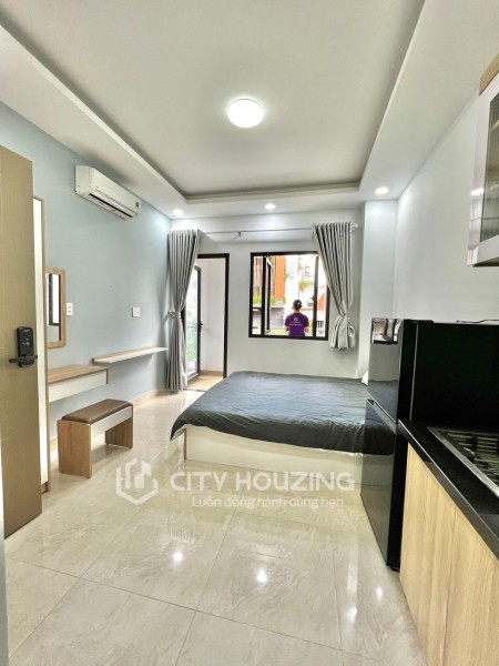 CĂN HỘ STUDIO 24mv CAO CẤP FULL NỘI THẤT BALCON - LÊ THỊ HỒNG, P17, GÒ VẤP, 24m2