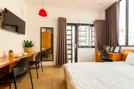 CĂN HỘ CHO THUÊ Q7 - GẦN LOTTE - HIMLAM- TRUNG SƠN - TDTU- 1PN - BAN CÔNG, 40m2