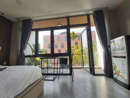 Căn Hộ studio full nội thất có ban công gần nhà thi đấu đa năng , KDC Nam Long, 25m2