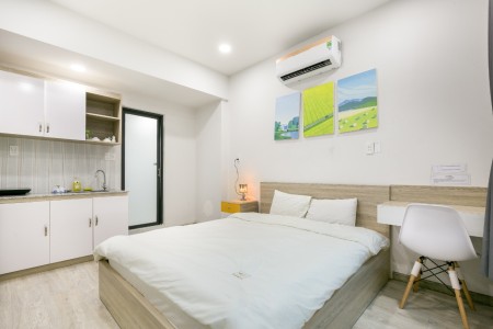 CHO THUÊ STUDIO 25M2 FULL NỘI THẤT GẦN CHỢ/ NHÀ THỜ TÂN ĐỊNH_C. Viên, 25m2