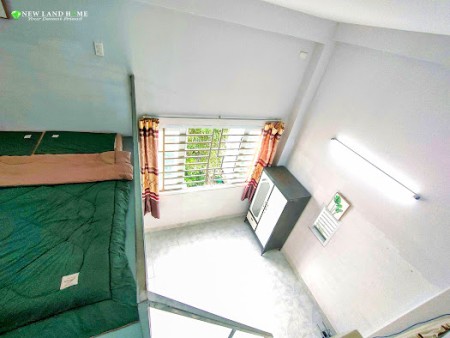 Phòng trọ gác cao đầy đủ nội thất thuận tiện di chuyển q1,4,8, 45m2