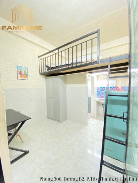 Trống 1 phòng duy nhất - Duplex mới gác rộng ngay Aeon Tân Phú, 25m2