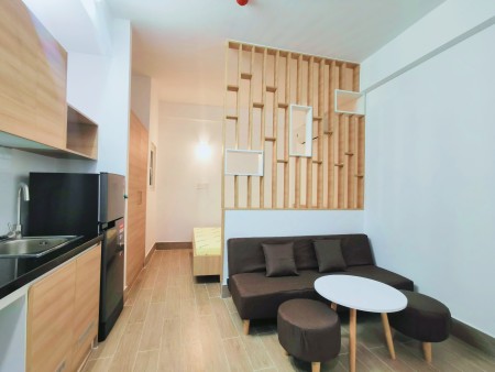STUDIO vách ngăn sau Lotte Mart, Đh Tôn Đức Thắng, RMIT, quận 4 và trung tâm, 35m2