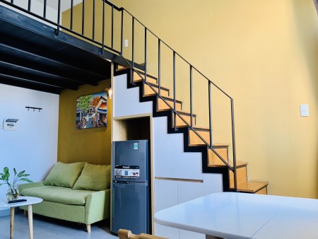 Gác cao Ban Công gần khu Chế Xuất, Vincom quận 7. Đh Ufm, nhà thi đấu Đa năng, 35m2