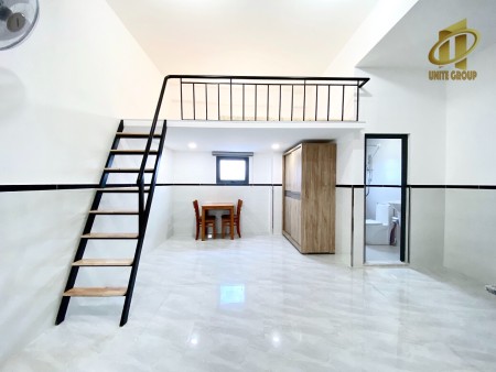 Căn Hộ Duplex full nội thất ( máy giặt riêng ) gần chợ Tân Quy , Lotte Mart, 38m2