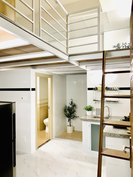 Căn hộ dịch vụ rộng Full NT, Máy giặt riêng, cửa sổ rộng thông thoáng, tiện đi qua Q4, Q1, 30m2