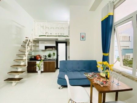 Căn hộ full nội thất, cửa sổ thoáng mát, gần ĐH TDT, Lotte, siêu thị Go, 35m2