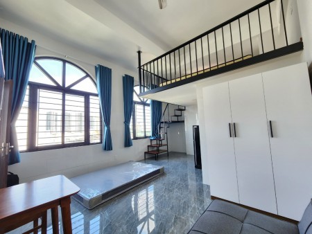 Duplex cửa sổ vòm - rộng 40m2 ở được 3-4 người - Ưu đãi lì xì chỉ từ 6tr, 40m2