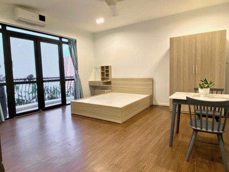 Căn Hộ studio ban công full nội thất gần ĐH Tài Chính - Marketing, Lotte Mart, 25m2