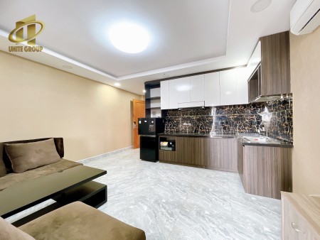 1 phòng ngủ, full nội thất, ban công rộng gần chợ Tân Mỹ, UFM, Crescent Mall, 45m2