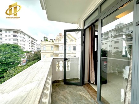 Studio full nội thất, cửa sổ lớn, ban công thoáng mát, hiện đại,…, 35m2