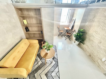 Căn hộ full nội thất, Duplex siêu rộng, cửa sổ thoáng mát, gần Crescent Mall, Công viên Nam Viên, 35m2