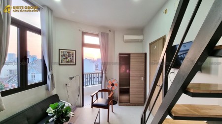 Trống căn hộ có gác ban công ngay trung tâm, 35m2
