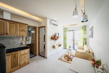 CĂN HỘ 1PN, TÁCH BẾP, BAN CÔNG SIÊU RỘNG, THOÁNG SÁNG - NỘI THẤT TIỆN NGHI, HIỆN ĐẠI- CHỢ TÂN QUY Q7, 40m2