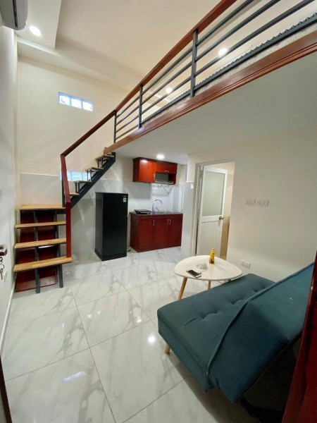 Căn hộ full nội thất, cửa sổ thoáng, gần KCX Tân Thuận, KDC Nam Long, chợ Lý Phục Man, 35m2