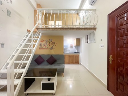 Căn hộ Duplex, full nội thất, cửa sổ thoáng gần ĐH TDT, Lotte, Rmit, cầu Kênh Tẻ, chợ Tân Quy, 35m2